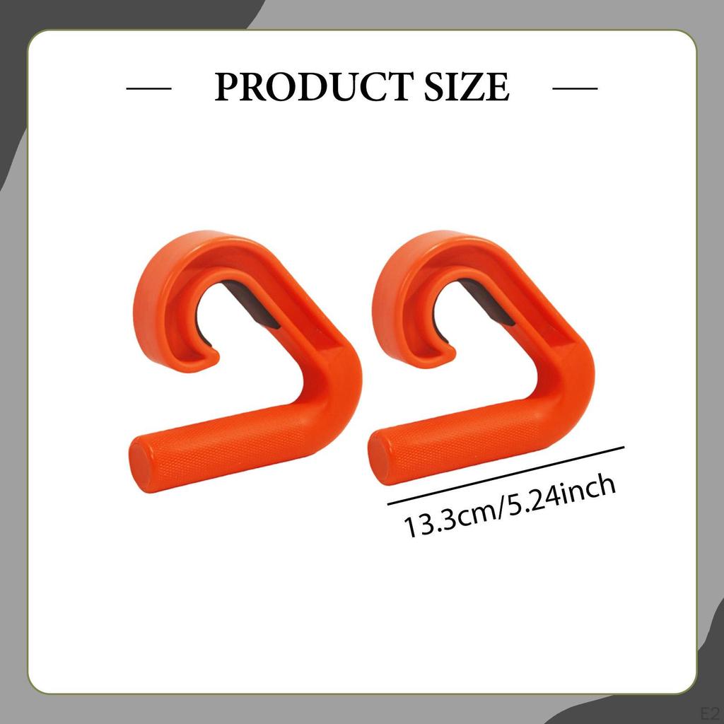 Klimmzuggriffe Trainingsgerät Zubehör Tragbare Rutschfeste Haken für Widerstandsbänder Rudern