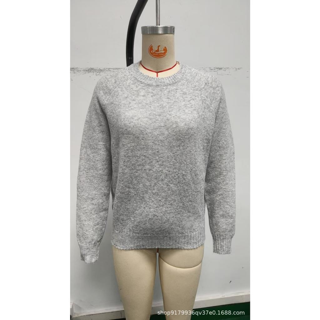 Damski Vintage Miękki Sweter Dzianinowy, Luźny Codzienny Sweter, Wiosna Jesień
