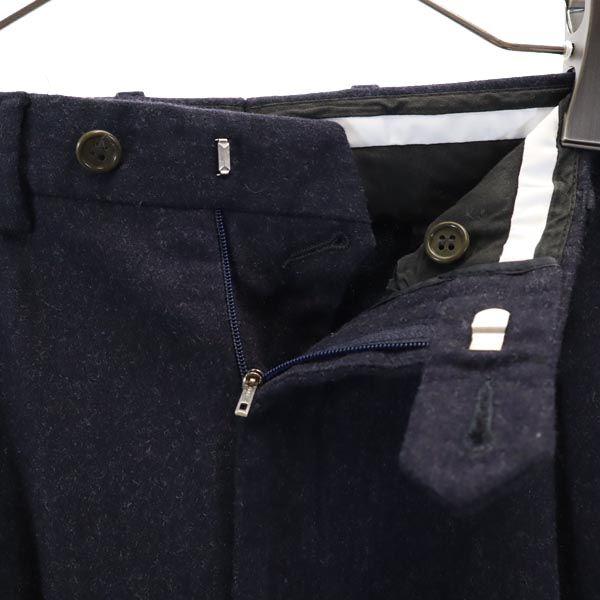 Fendi Made In Italy Wool Blend Slacks Pants Navy Men's Used