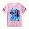 Women's Summer KPop Demon Hunters Graphic T-Shirt HUNTRIX Derpy Tiger & Floral Printed Top for Fashion Streetwear Casual Trendy