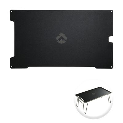 Camping Moon T-2308-BK Rack de Chão Rack de Campo Placa Superior de Alumínio Preto Equipamento Preto