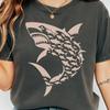 Shark Graphic T-Shirt for Women with Fierce Ocean Design, Vintage Shark Tee Aesthetic, Bold Marine Life Shirt, Summer Sea Animal Apparel