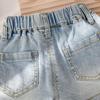Girls' Short Denim Pants Summer Fashionable Style Children Jeans Pants Children's Korean Version Clothing