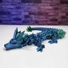 3D Printed Dragon Rotatable Articulated Dragon Crafts Statue Creative Kid Interaction Toys Dragon Ornaments Sculpture