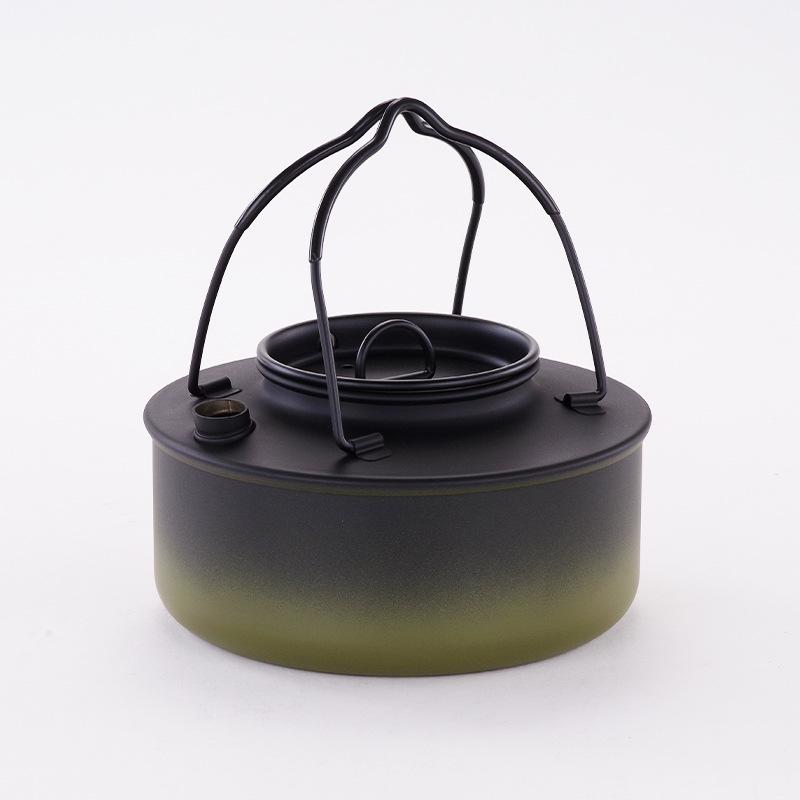 Food Grade Stainless Steel Camping Kettle  Portable Outdoor Camping Boiling Kettle for Picnic Boiling Water To Make Tea Kettle