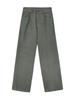 Mattengkim Color Point Washed Denim Pants In Khaki