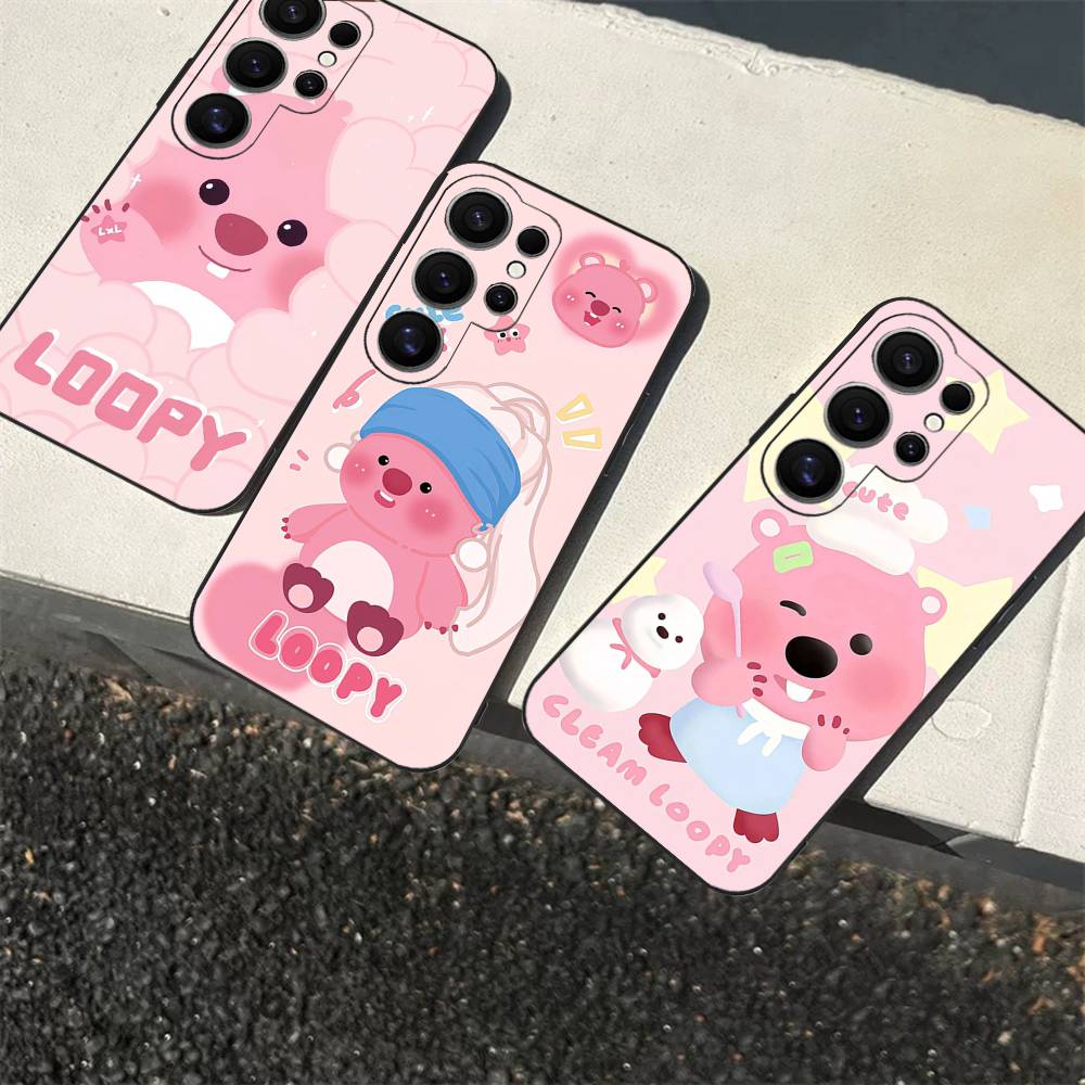 Cute L-loopy Phone Case For Samsung S 24 Fe 25 Ultra Plus 20 Lite 21 30 22 23 24 22 Ultra 5G Fundas