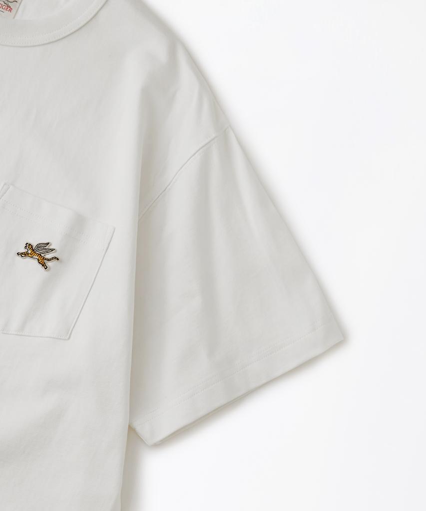 OUTSTANDING Mighty Tiger Logo Pocket Tee_Off White