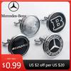 Adesivo de Carro 45mm Emblema Frontal de Carro para Mercedes Benz AMG W203 W204 Classe C E S W210 W211 W220 Emblema Modificado Capô Cromado Capô C