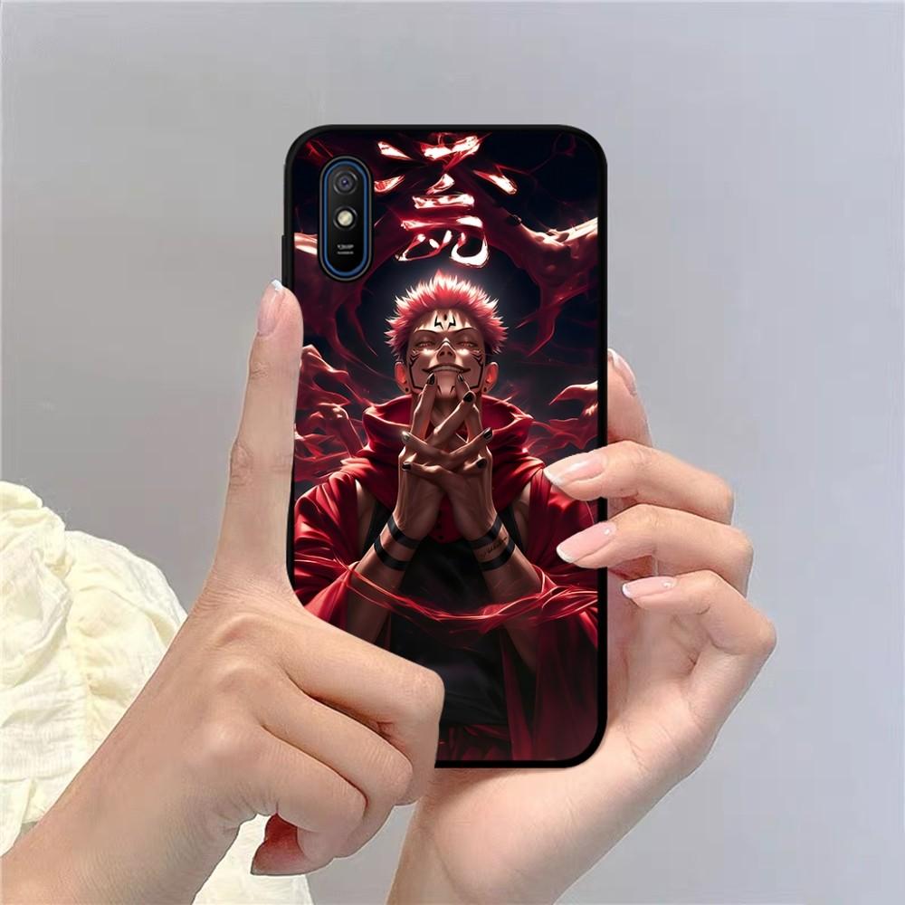 Jujutsu Kaisen Ryomen Sukuna Phone Case For Redmi 5 6 7 8 9 10 Plus Pro 6 7 8 9 A GO K20 K30 K40 Pro Plus F3 Fundas