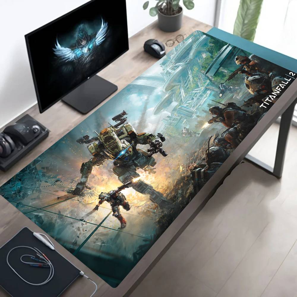 Game Titanfall 2 Mousepad Large Keyboard Desk Mat Gaming Mouse Pad LockEdge Non-slip Mat