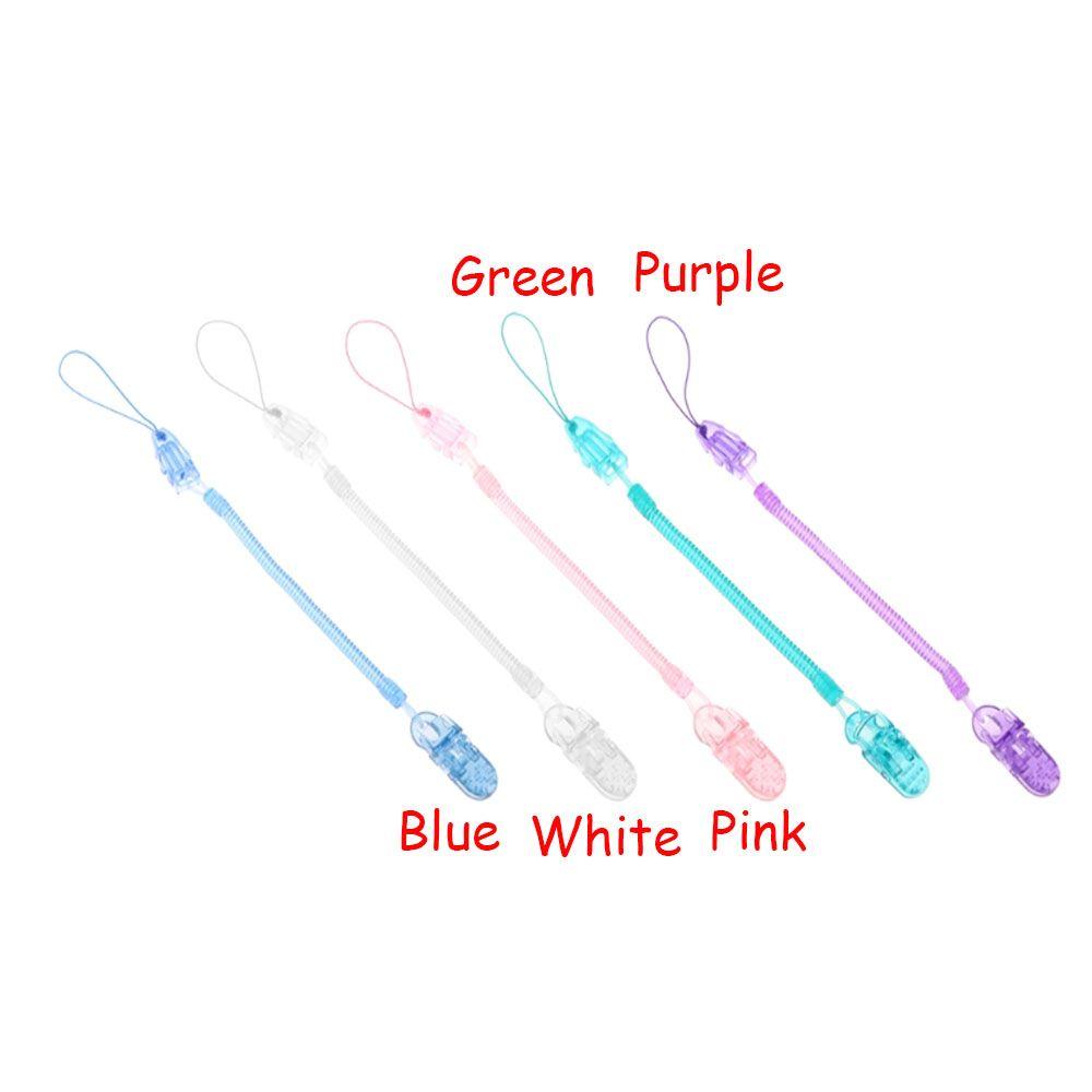 1PC Anti-lost Chain Chew Toy Soother Nipple Strap Pacifier Chain Baby Teething Dummy Clips