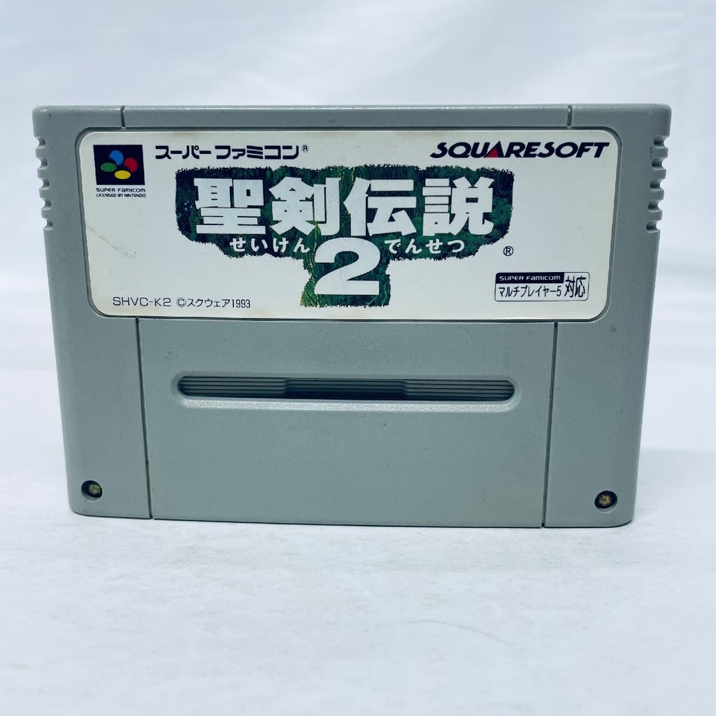 Used Secret of Mana (Seiken Densetsu 2) SFC SNES Super Famicom SHVC-K2 Tested Working Nintendo Action Square NTSC-J Super Nintendo Cartridge
