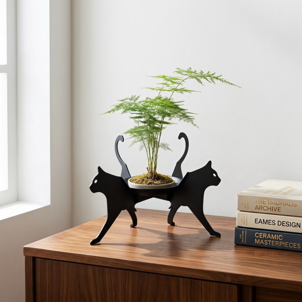 Desk Storage Display Rack Dog Shape Flower Pot Holder Cute Flowerpot Tray  Home