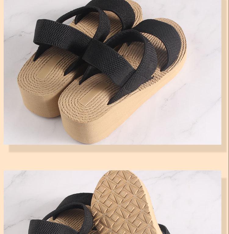 New Roman EVA Thick-Soled Lightweight Women's Closed-Toe Outdoor Sandals for Students - Height-Increasing and Comfortable