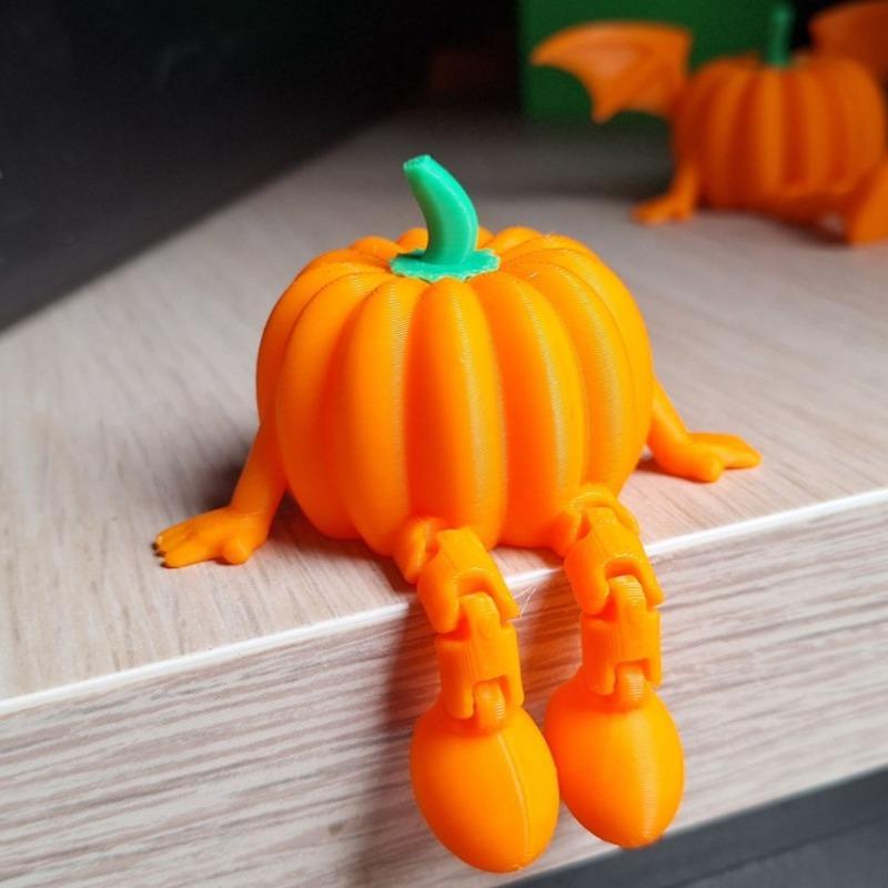 Halloween Pumpkin Ghost - Multi-Jointed Articulated Figure for Home Decor - Perfect Festive Gift Creative and Interesting