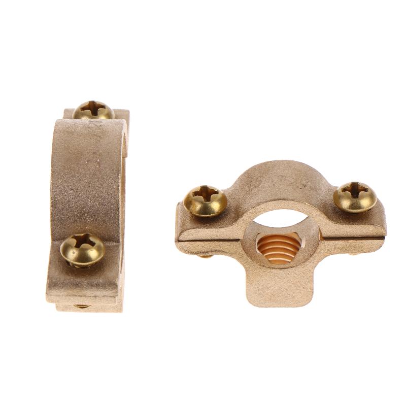 1 st 15/22/28/35/40 mm Passar Ytterdiameter Rör Mässing M10 Rörklämma Fäste Stöd Hängare Fast VVS Vattenbytesdelar