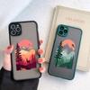 Mountain Tree Sunset Phone Case For iPhone 7 8 Plus SE2 For Iphone X XR Xs Max 16 11 12 13 14 15 Mini Pro Max Shockproof Cover
