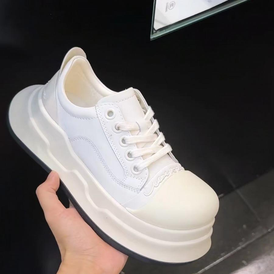 Couple round head Mickey big head shoes women's spring and summer new ugly cute canvas shoes platform heightening sports and leisure shoes