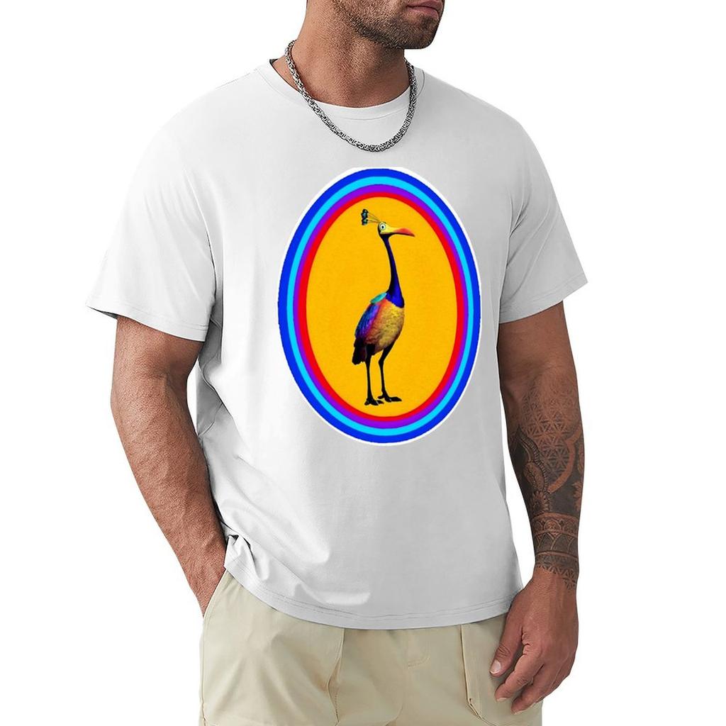 Kevin The Girl Bird Tshirt Casual All Match Short Sleeve Tshirt