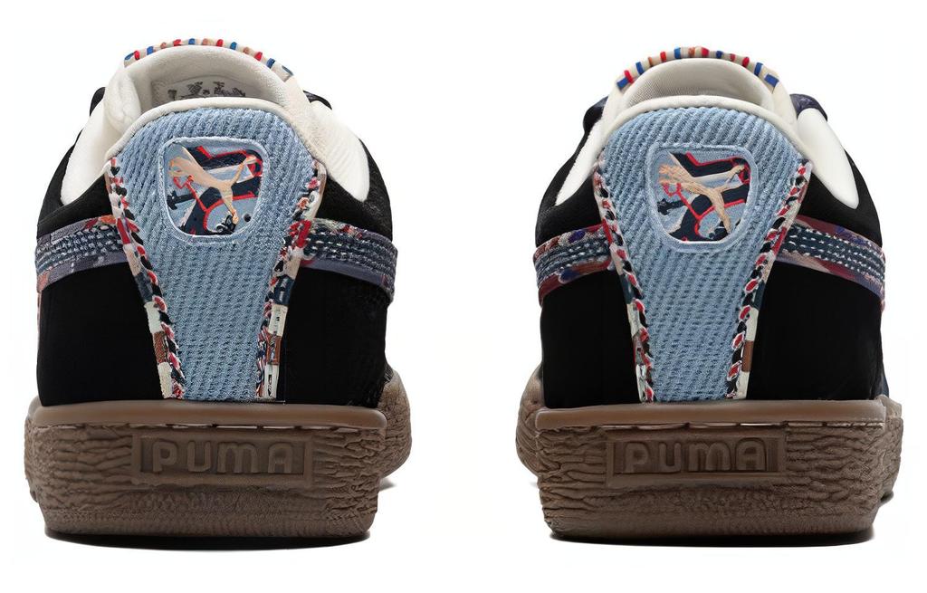Men's Sneakers PUMA Suede Bz Emb 'Black Navy Marzipan Light Blue'