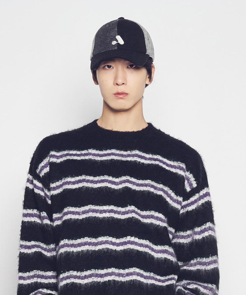 ACME DE LA VIE Wool Blend Multi Color Scheme Ball Cap (2 Color)