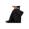 adidas Velour Jkt Long-Sleeve Hooded Zip-Up Jacket Plush Coat Women's Black
