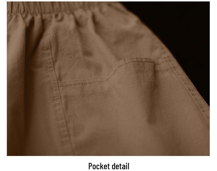 Women's Summer Casual Wide-Leg High Waist Plus Size Wool Shorts with Slimming Fit and Pockets