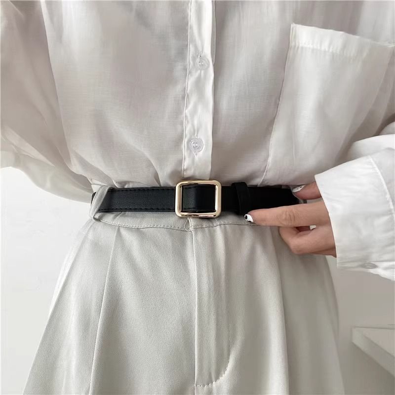 Unique Womens Pu Belt With No Hole Design And Striking Buckle Styles Perfect For Fashion Modern