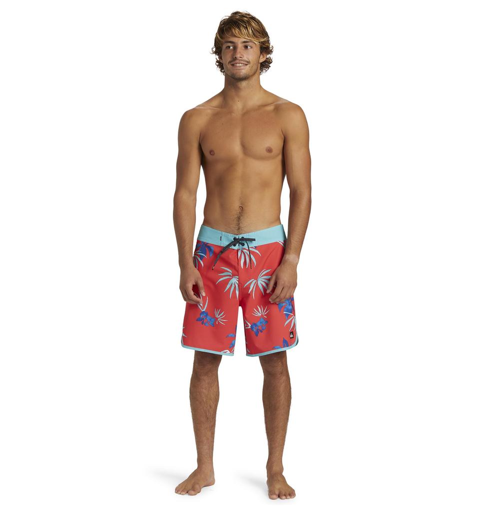 Quiksilver Men's All-Over Print 4-Way Stretch Water-Repellent Board Shorts (AQYBS03630 RMC6)