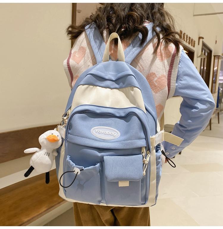 

Студенческий рюкзак большой емкости в студенческом стиле, водонепроницаемый дорожный рюкзак