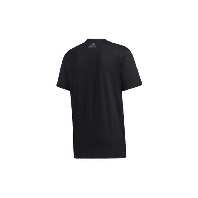 Adidas T Shirts Men's Black Crew Neck Moderate Straight Fit GD5438