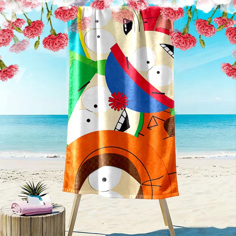 South Park Art Print Beach Towel, Large Soft Quick Dry Towel for Beach Camping Swimming