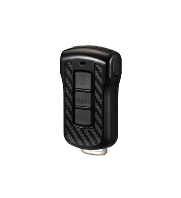 CARMATE Car Key Case with Remote Solid Carbon for Mitsubishi Delica and eK Wagon Control, Fiber, D5, Outlander, (DZ294)
