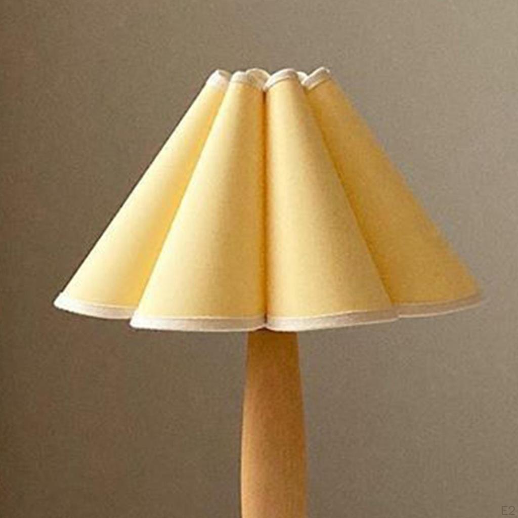 Modern Bedside Nightstand Lamps 14.17inch with PP folding washable Shades for Bedroom Guestroom