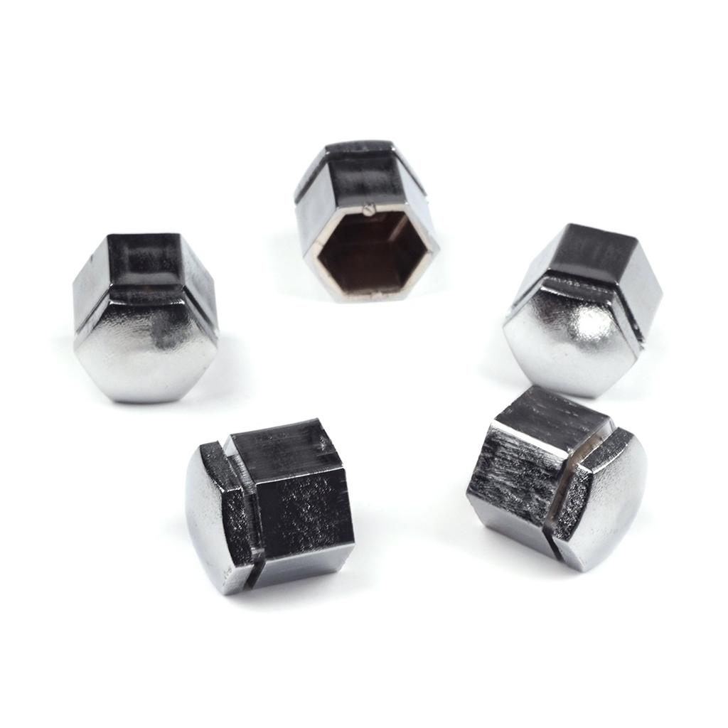 BSP631 5 Pieces Car Wheel Bolt Screw Cover 1008209, 90343694 Silver Color Plastic Cap for Vauxhall Opel GM 22.30 Mm* 17 Mm