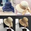 Outdoor Straw Hat For Women With Wide Brim Sun Protection Summer Beach Fashion Gift For Ladies