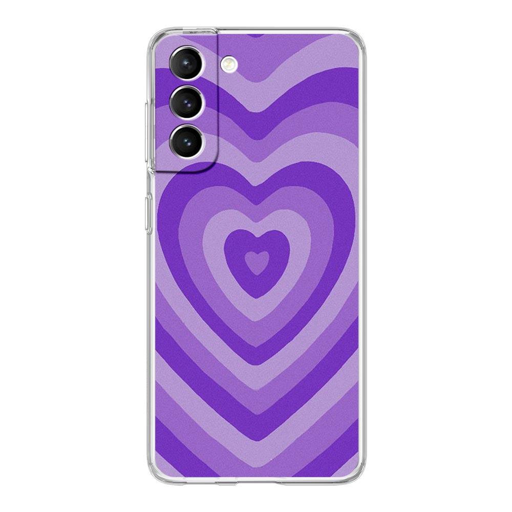 Infinity On Purple Clear Silicone Phone Case For Samsung Galaxy S23 S22 5G S20 Ultra S21 FE 5G S10E S9 S8 S10 Plus Soft Cover