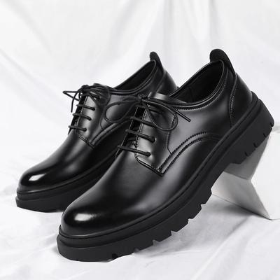 Neuankömmling Herren Leder Oxford Schuhe Dicke Sohle Freizeitschuhe Britischer Stil Herren Business Schuhe Formelle Kleidung Schuhe Sneaker