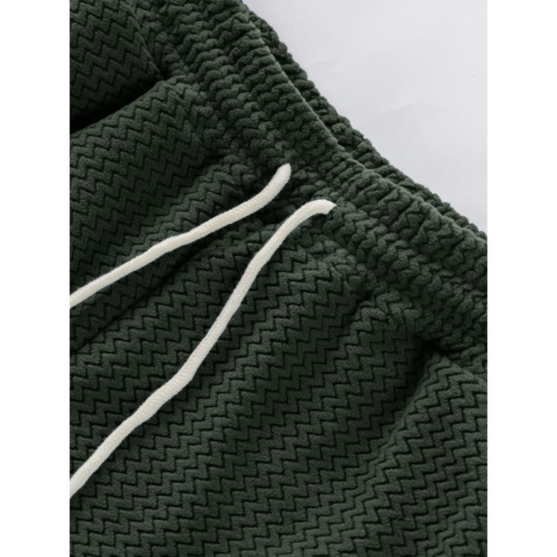 Autumn and Winter New Sweatshirt Pants Men's Casual Suit Polar Fleece Multi-pocket Multi-zipper