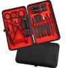 18-Piece Black Angled Nail Clipper Manicure & Pedicure Set