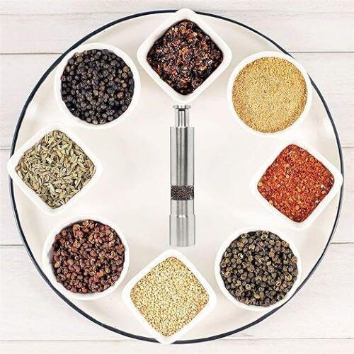 RSINC Stainless Steel Salt and Pepper Miller Grinder | Hand Thumb Press Crusher JL166629867995
