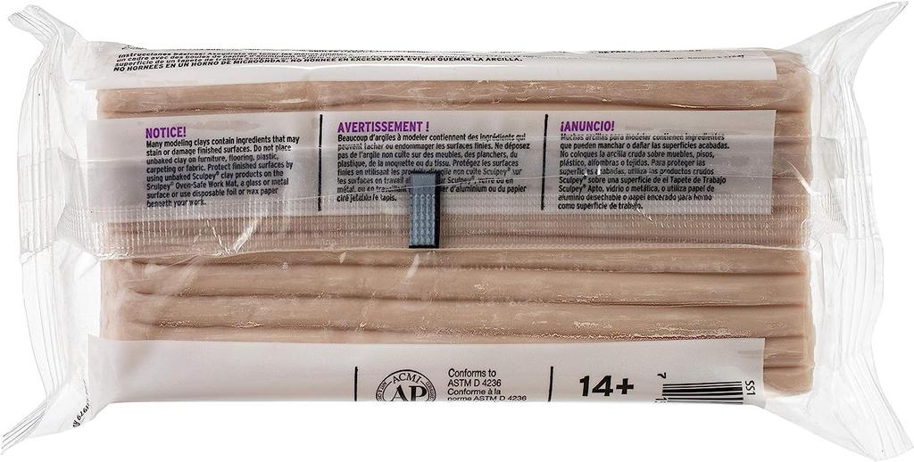 Super Sculpey Beige 454g (Set of 2) / Polyform Gray Sculpey Figure Modeling Mold R-1148-02