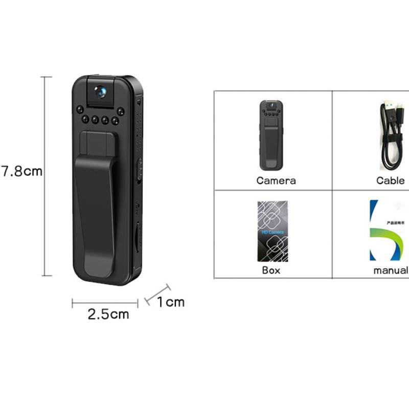 HD 1080P Mini-Kamera Tragbarer kleiner digitaler Videorecorder Polizei BodyCam Infrarot-Nachtsicht-Miniatur-Camcorder