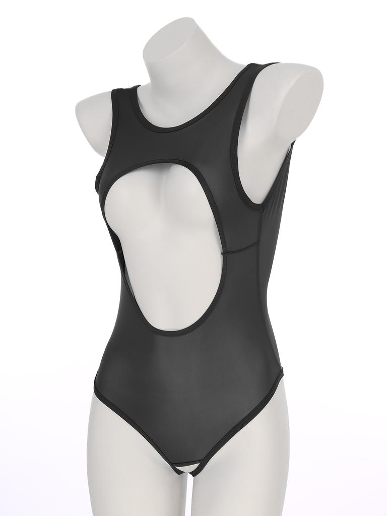 Dámské Micro Bikini Monokiny Plavky Vysoký střih Rozkrokové punčochové kalhoty Tanga Trikot Catsuit Teddy Body Body Spodní prádlo Noční klub Oblečení