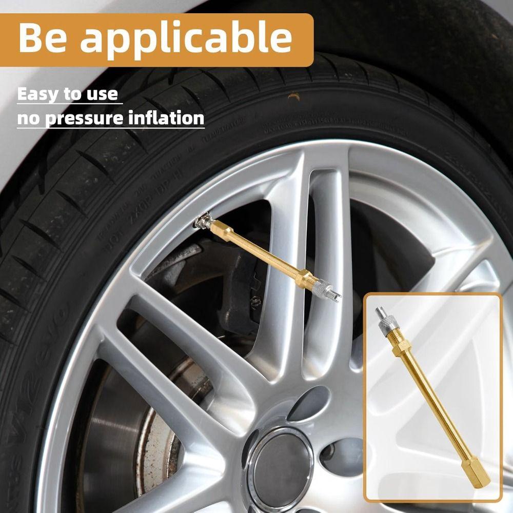 50-200mm Valve Stem Adaptor Anti Rust Tyre Valve Extender Tyre Inflator Adaptor  Auto Repair