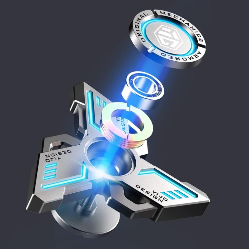 Fidget Spinners For Kids Stress Anxiety ADHD Relief Figets Toy Fidget Light Up Spinner Metal Finger Hand Sensory Toy