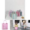 Trendy Children's Shoulder Bag Versatile Plaid Canvas Crossbody Bag For Kids