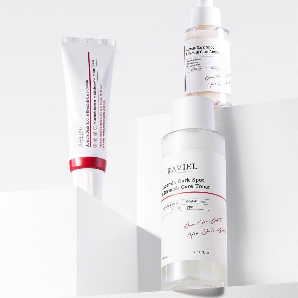 RAVIEL Acerola Blemish & Freckle Care 3-Day Set + Shopping Bag, 2 Sets