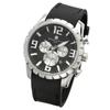 [Salvatore Marra] Men's Chronograph Watch, SSBKBK, Black/Silver
